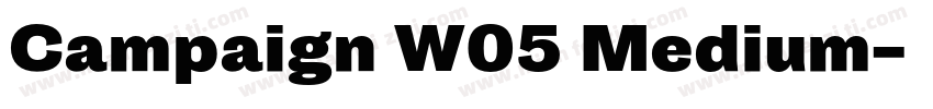 Campaign W05 Medium字体转换